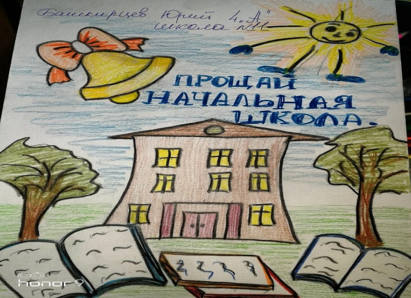 Рисунки (картинки) на тему «прощай школа»