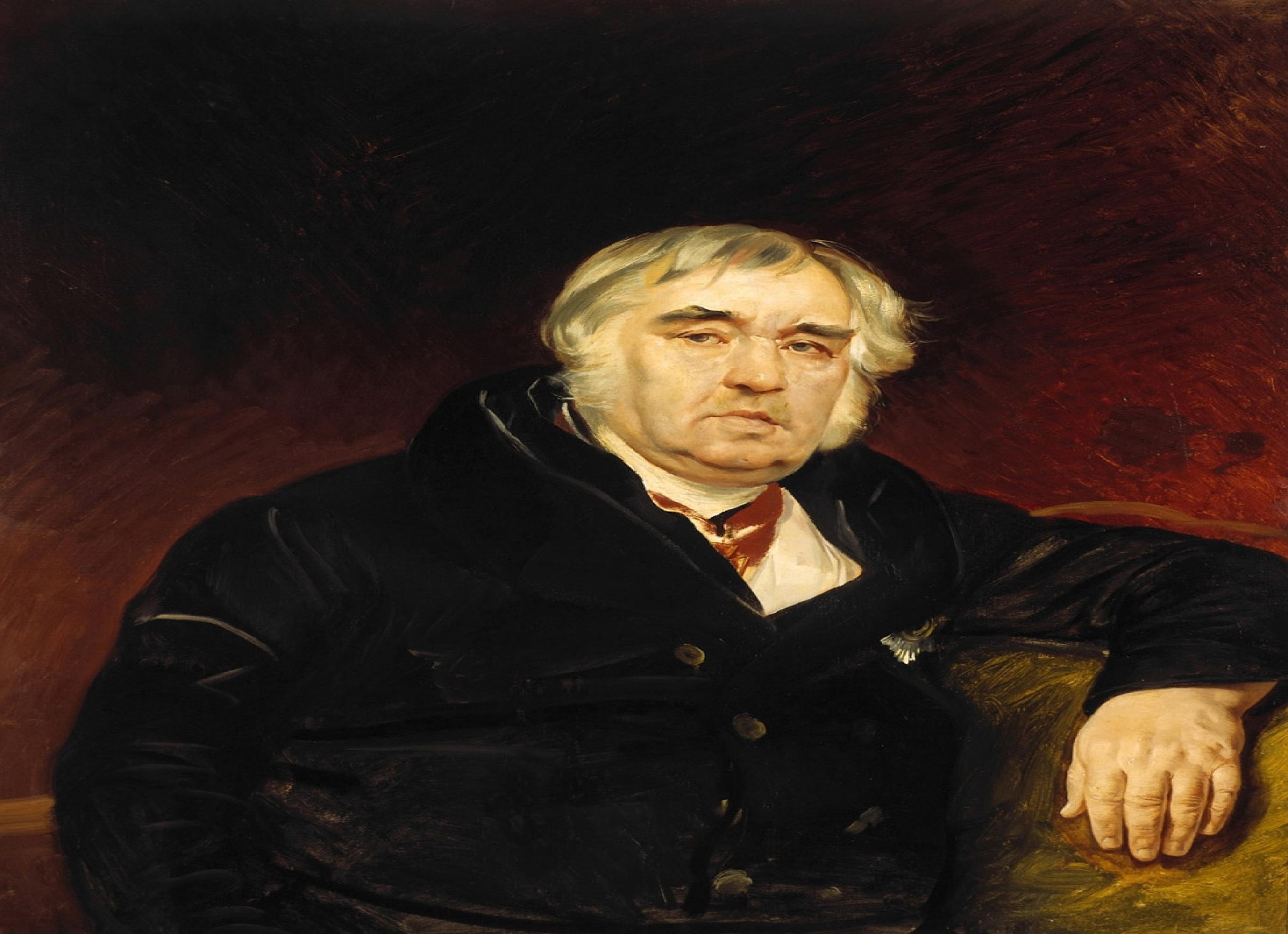 «портрет крылова» брюллов, картина 1839 г., описание