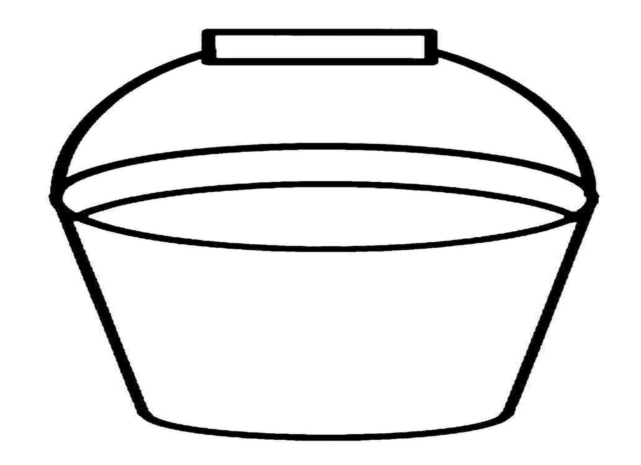 Ведро раскраска