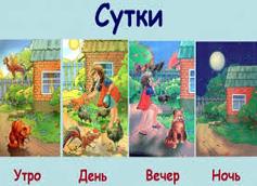 Картинки: утро, день, вечер, ночь