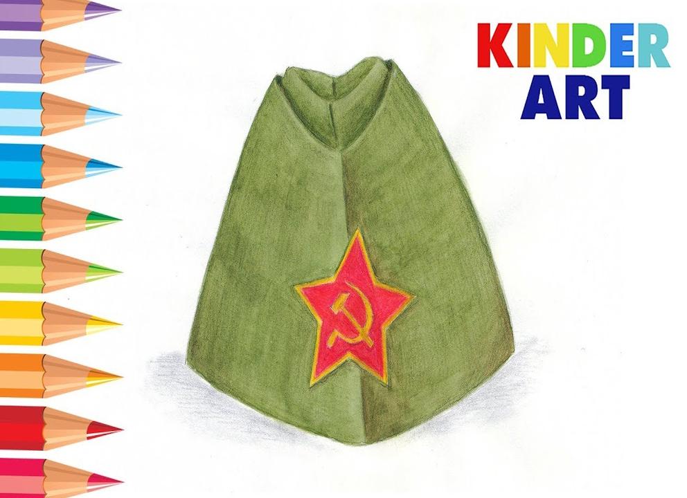 Как нарисовать фуражку на голове