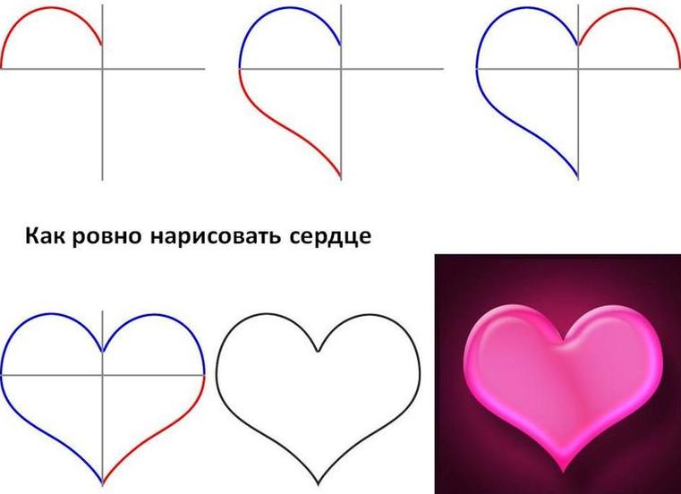 Как красиво нарисовать сердце