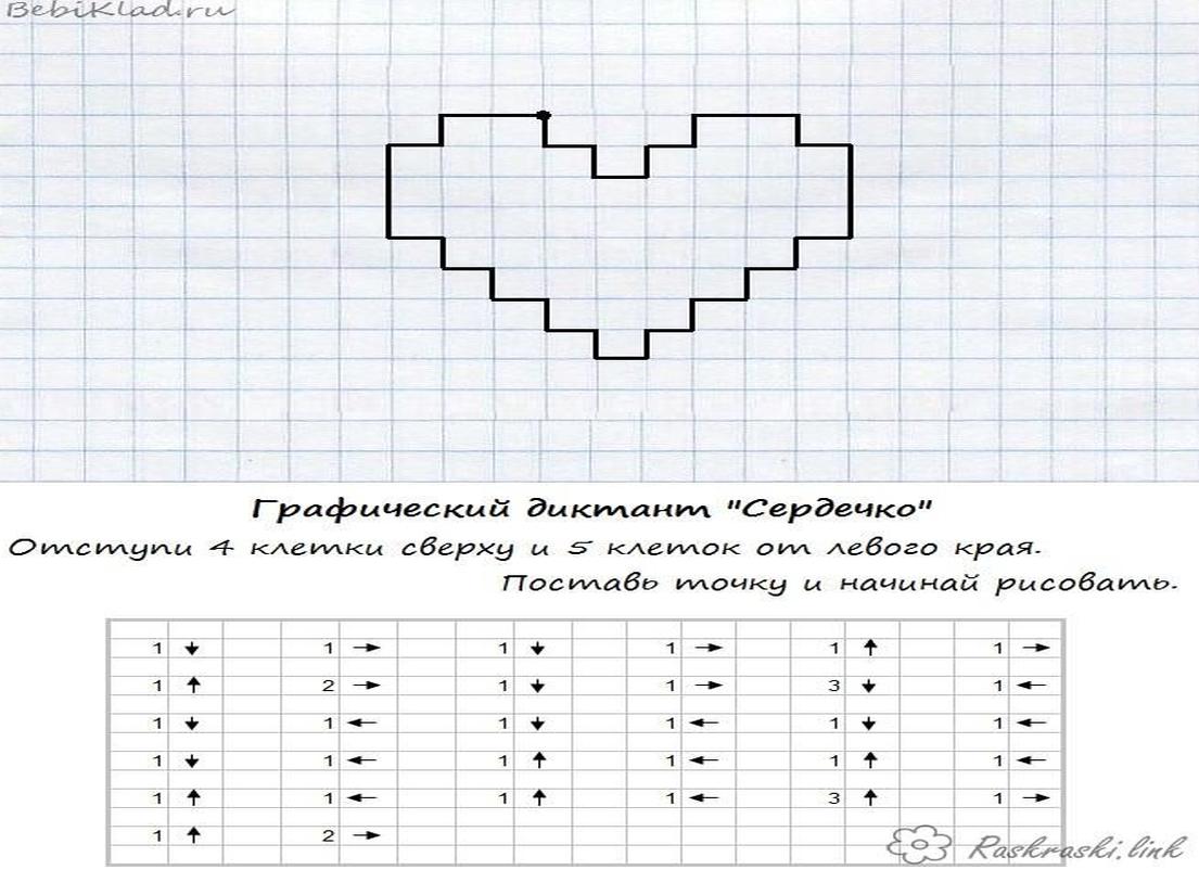 Графический диктант 1 класс